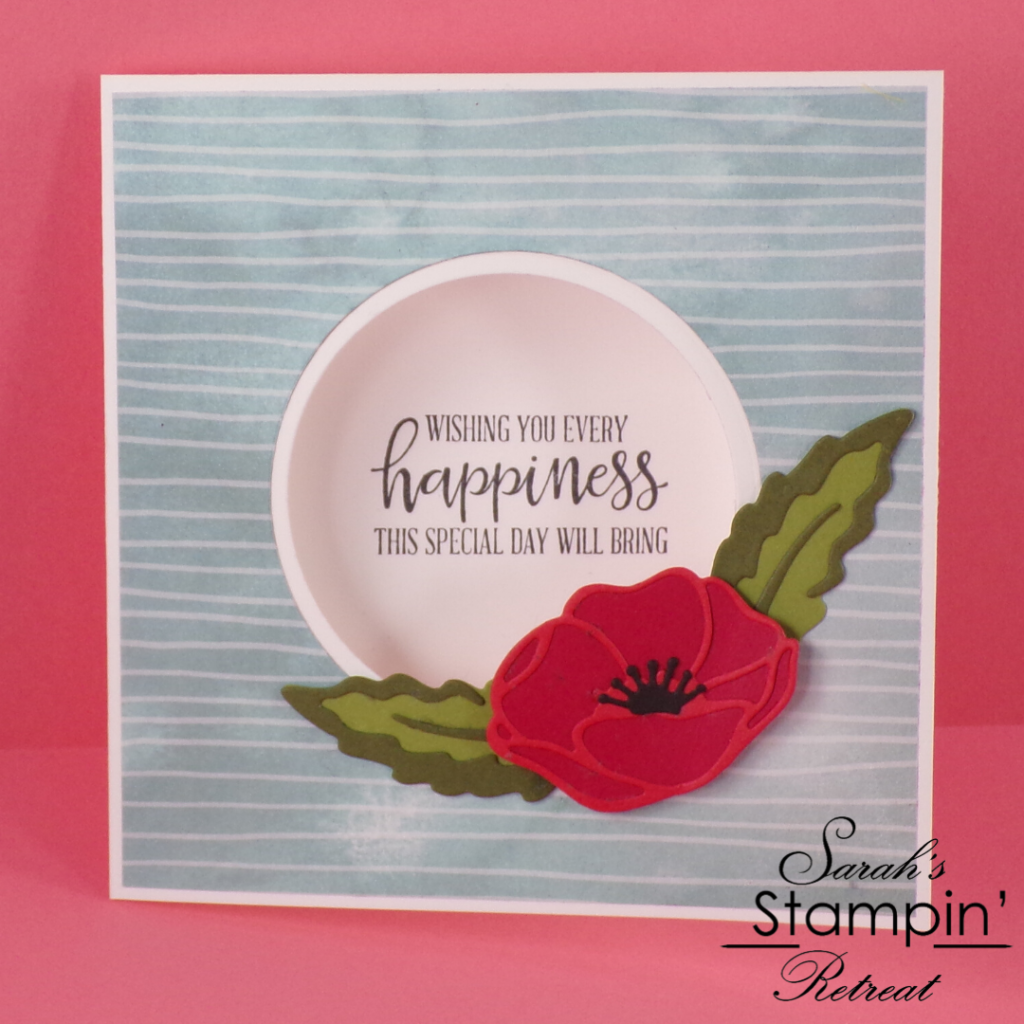 Peaceful Poppy Window Card