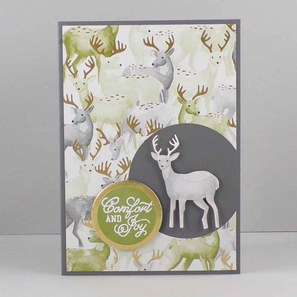 Reindeer Christmas Card with the Most Wonderful Time Product Medley