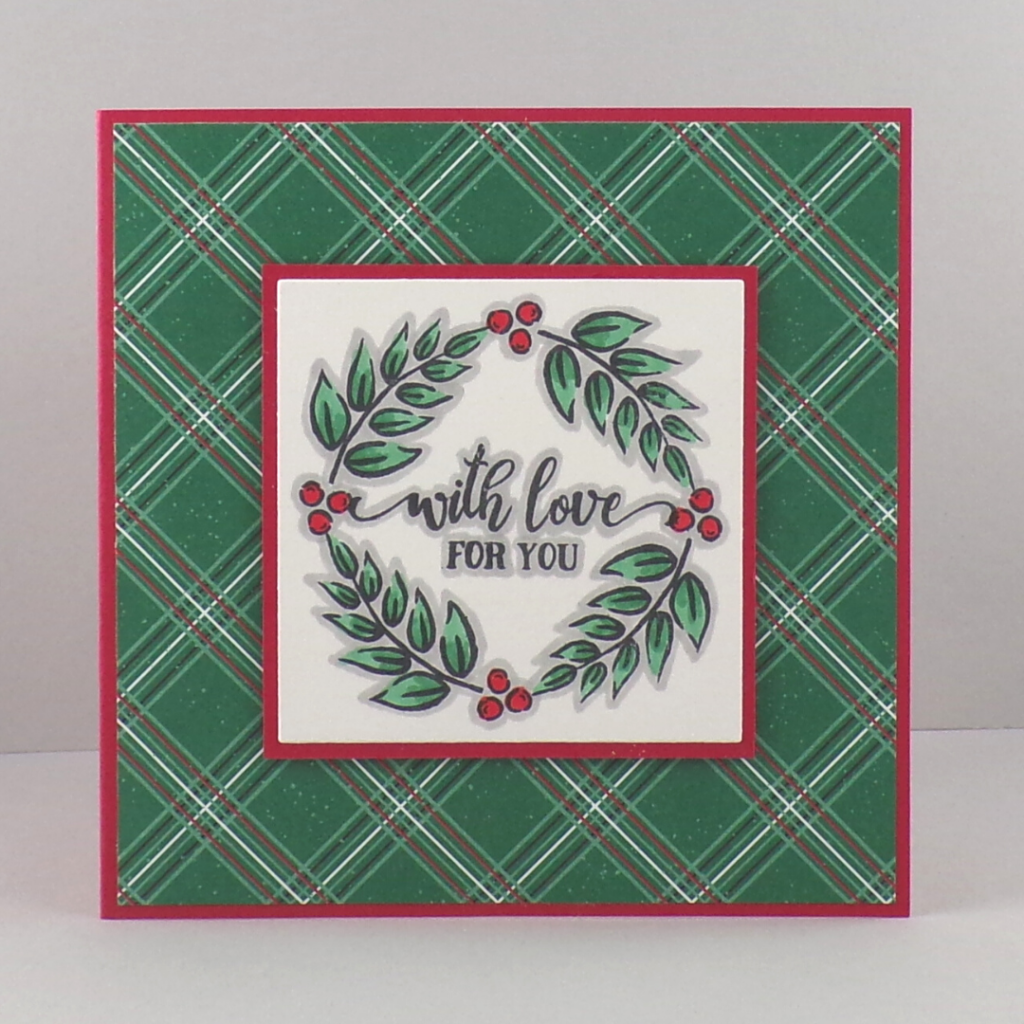 Wreath Builder Christmas Card with Tag Buffet