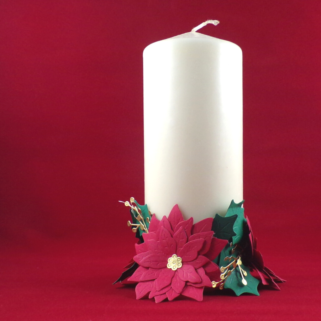 Christmas Place Setting with Poinsettia Dies