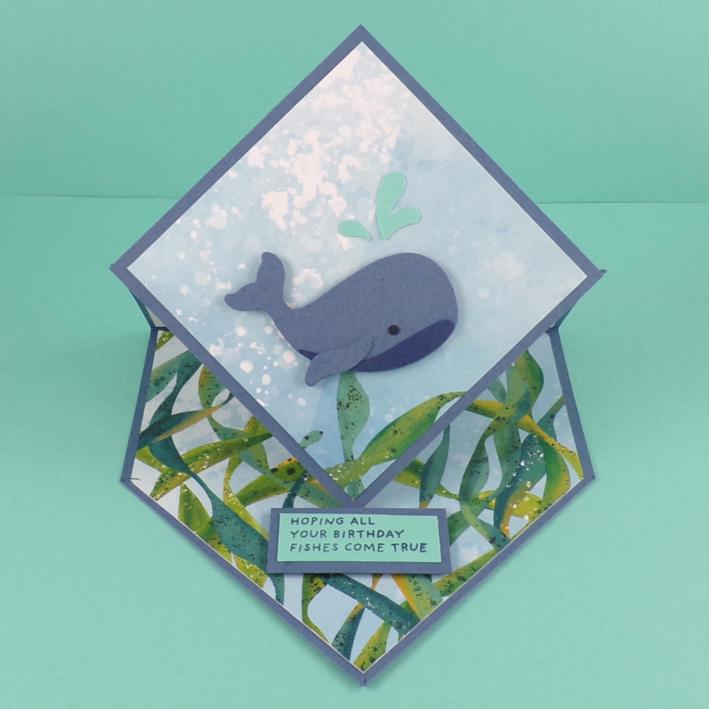 Whale Diamond Easel Card