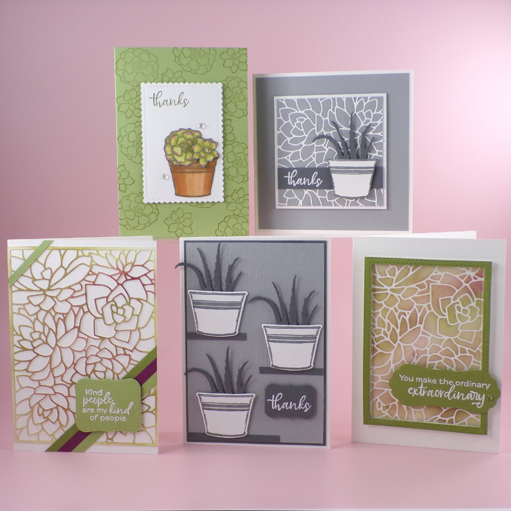 5 Ways to create cards with Simply Succulents