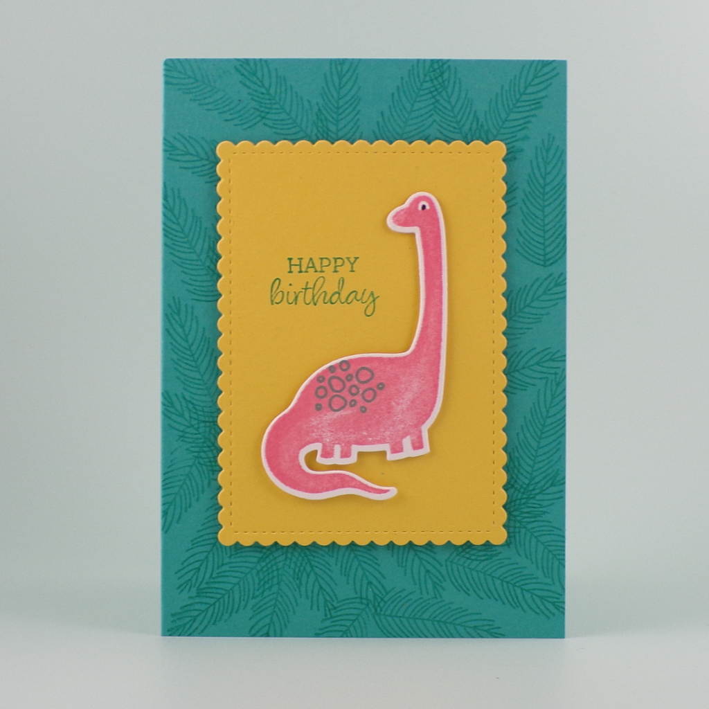 Handmade Dinosaur Birthday Card