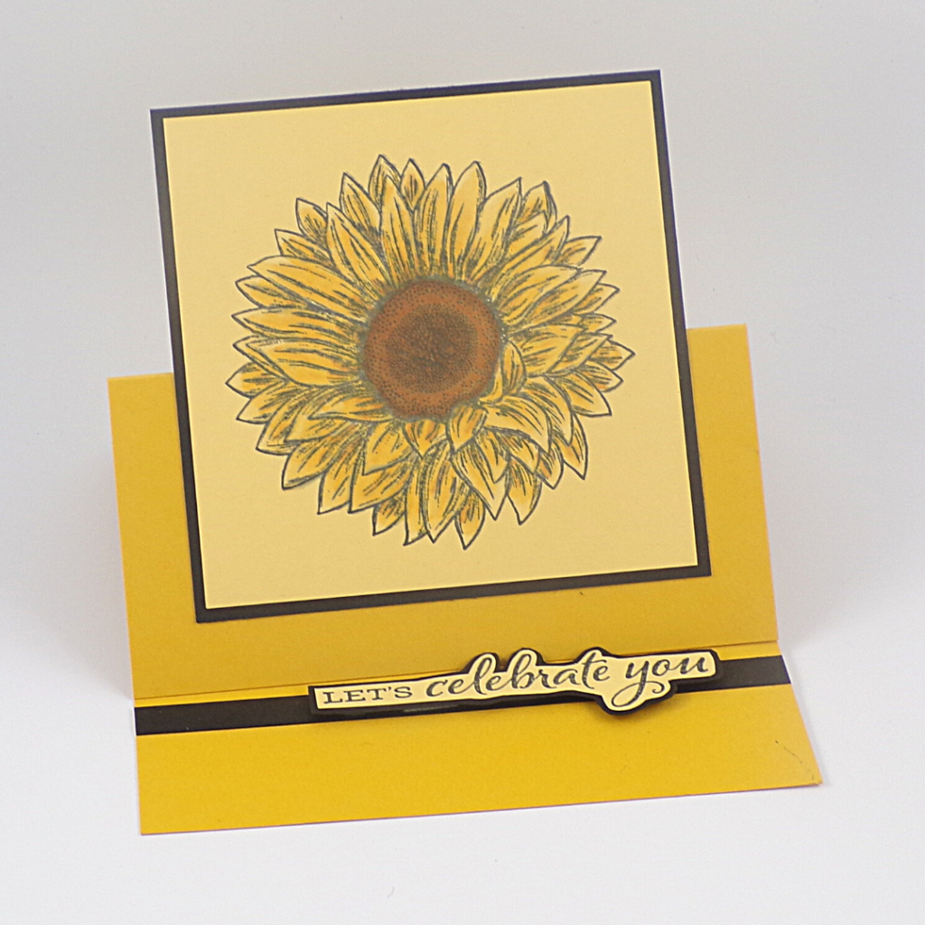 Celebrate Sunflowers Easel Card