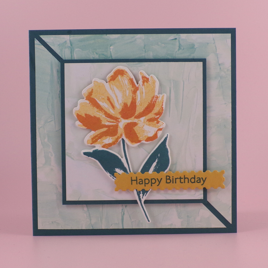 Handmade Floral Card created from a Sketch