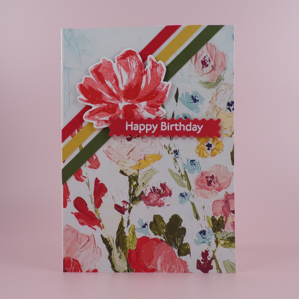 Handmade Floral Card created from a Sketch