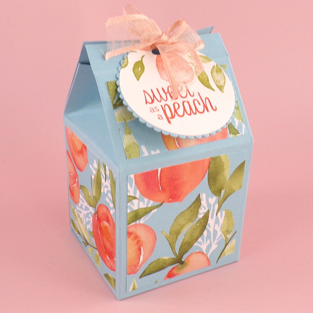 Milk Carton Gift Box with You're a Peach