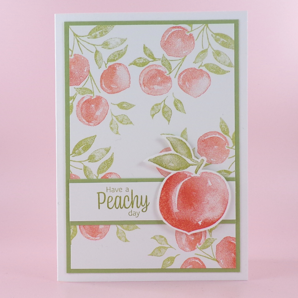 Simple Stamped Birthday Card with Sweet as a Peach
