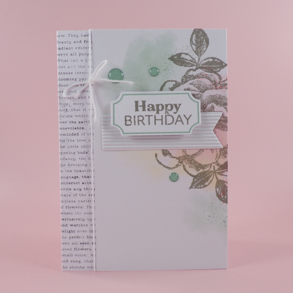 Card created from the Sentimental Rose Card Kit from Stampin Up