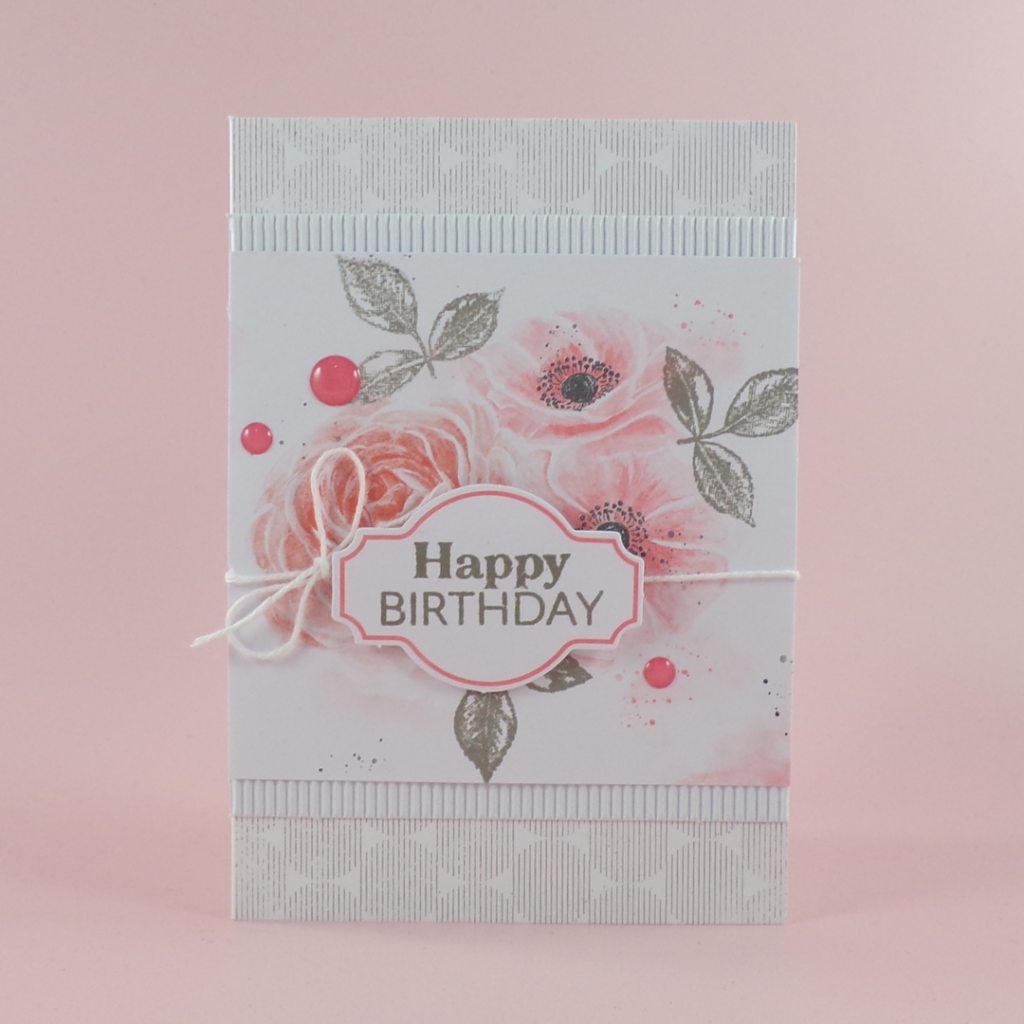 Card created from the Sentimental Rose Card Kit from Stampin Up