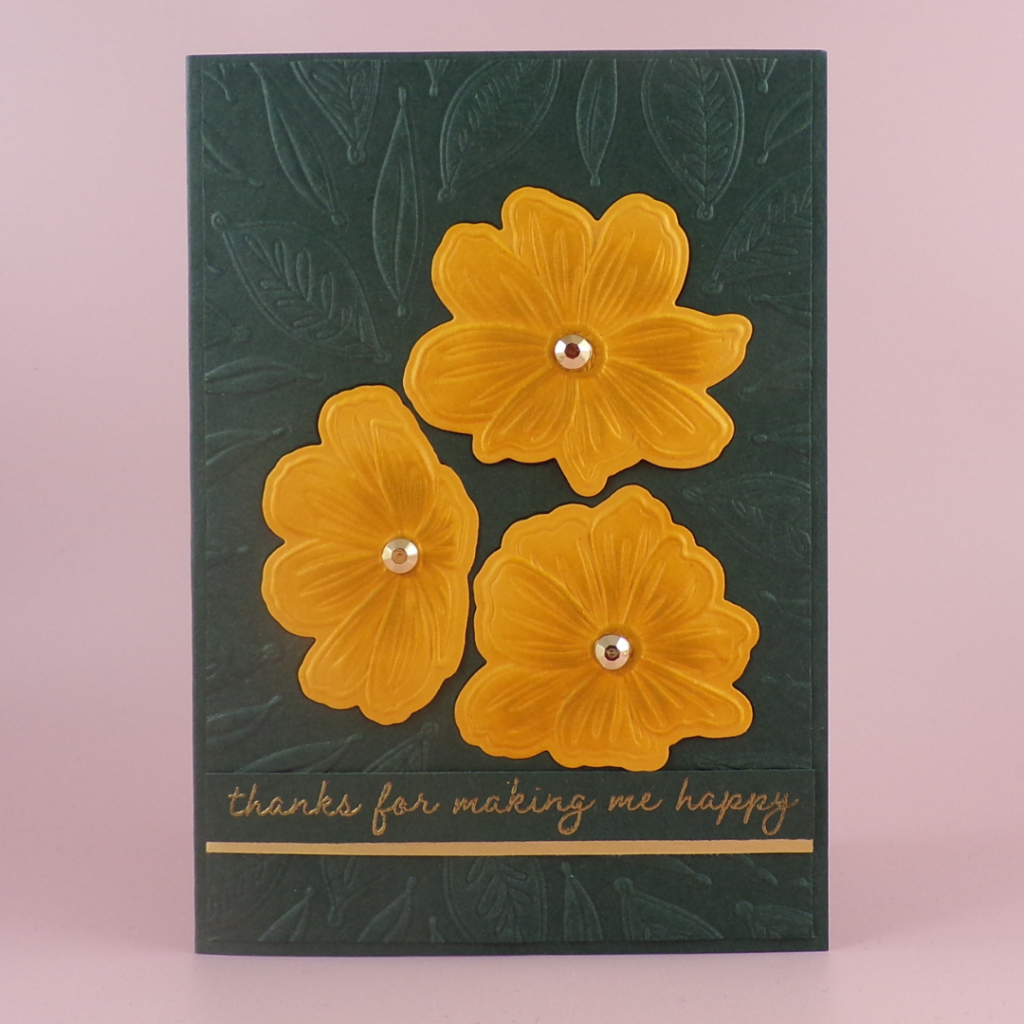 How to create a card using embossing folders
