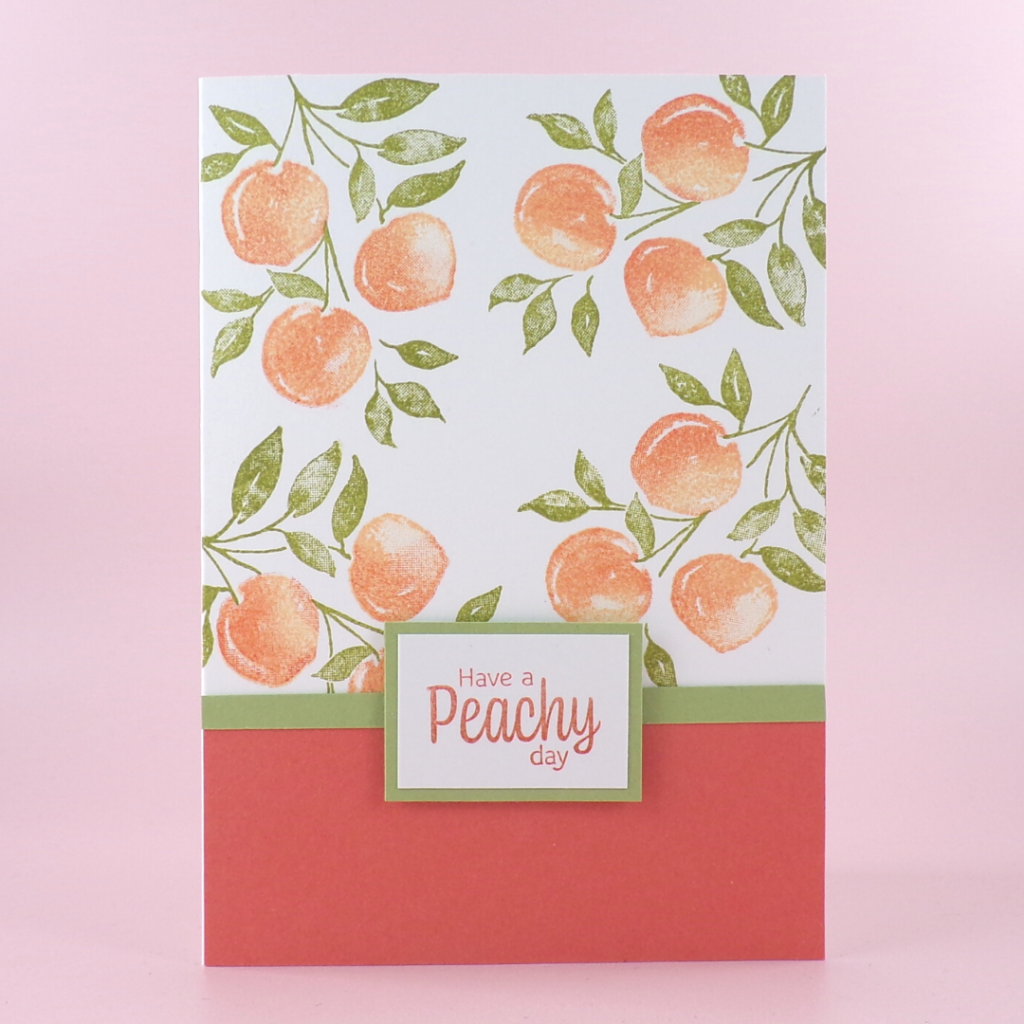 Handmade Birthday Card with the Sweet as a Peach stamp set from Stampin Up