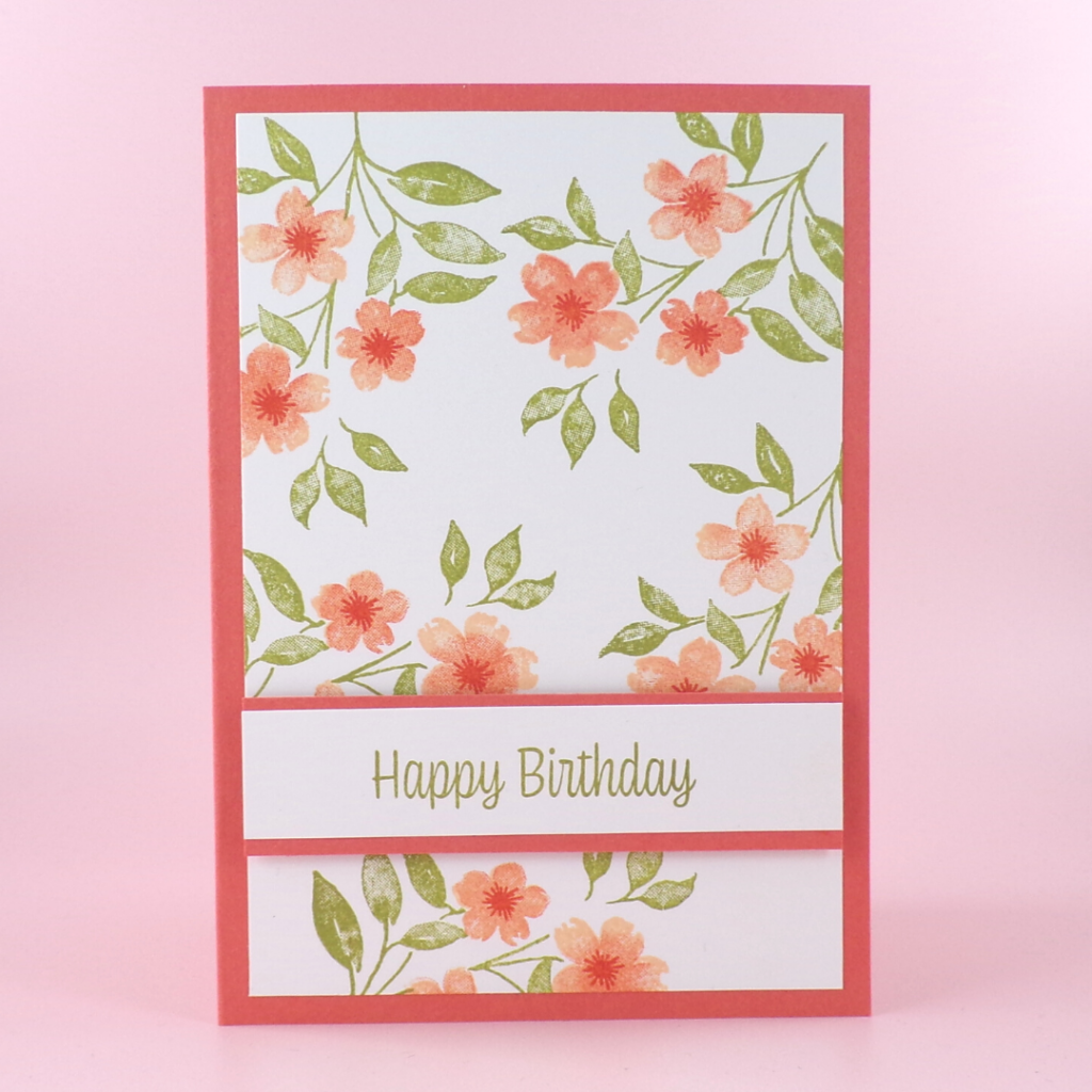 Handmade Birthday Card with the Sweet as a Peach stamp set from Stampin Up