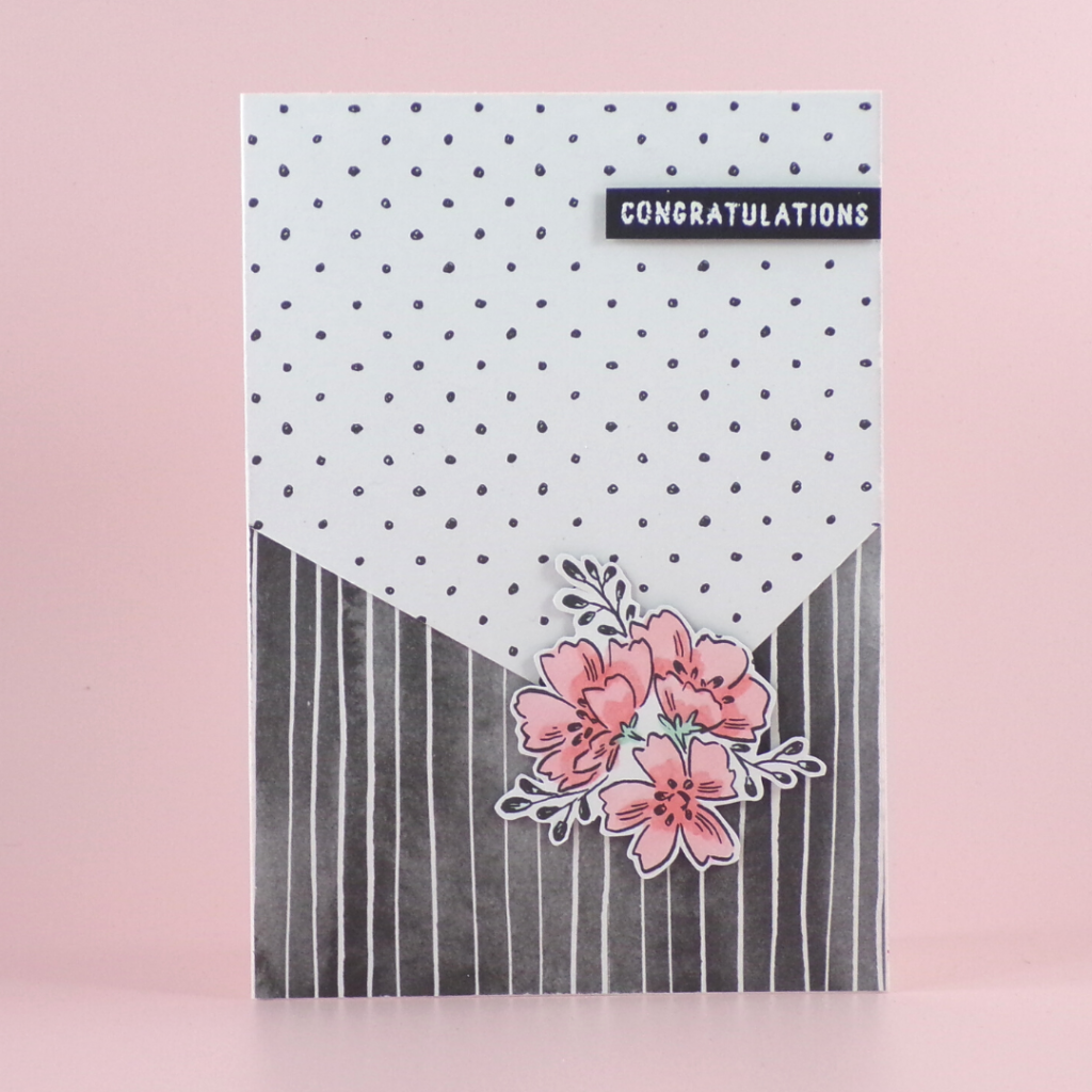 Handmade Celebrate Card with Beautifully Penned from Stampin Up