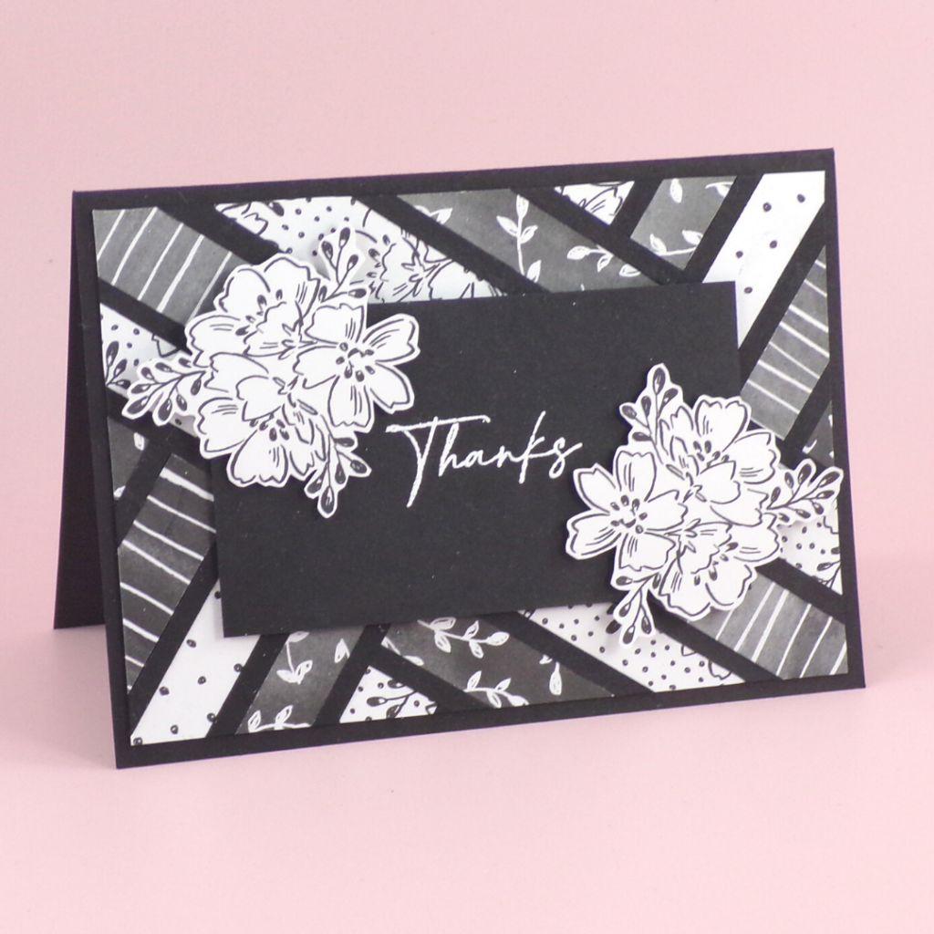 Handmade Thank You Card with Beautifully Penned from Stampin Up