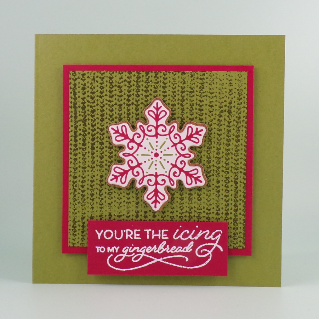 Cute Christmas Card with Gingerbread & Peppermint