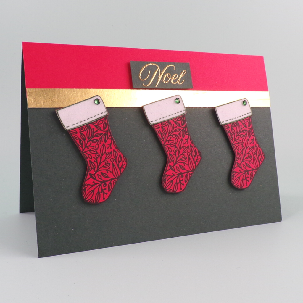 Cute Handmade Christmas Cards with Tidings & Trimmings