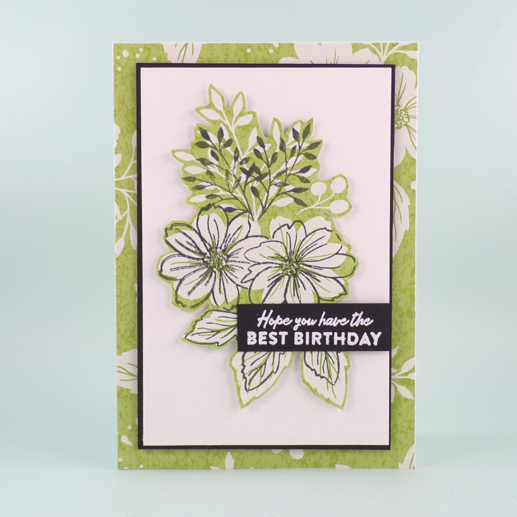 Greetings Card created with the Friendly Hello bundle from Stampin Up
