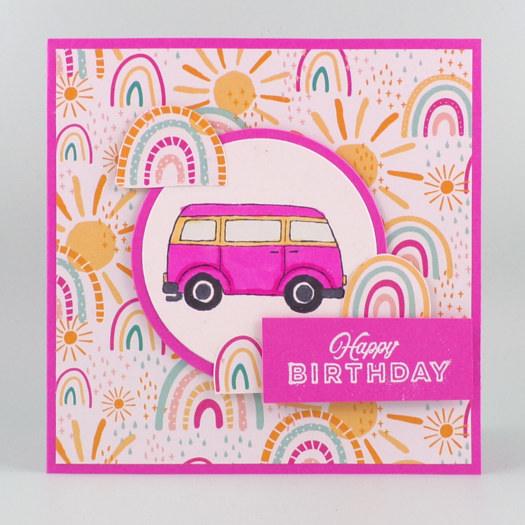 Vehicle Cards created with Drving By from Stampin Up