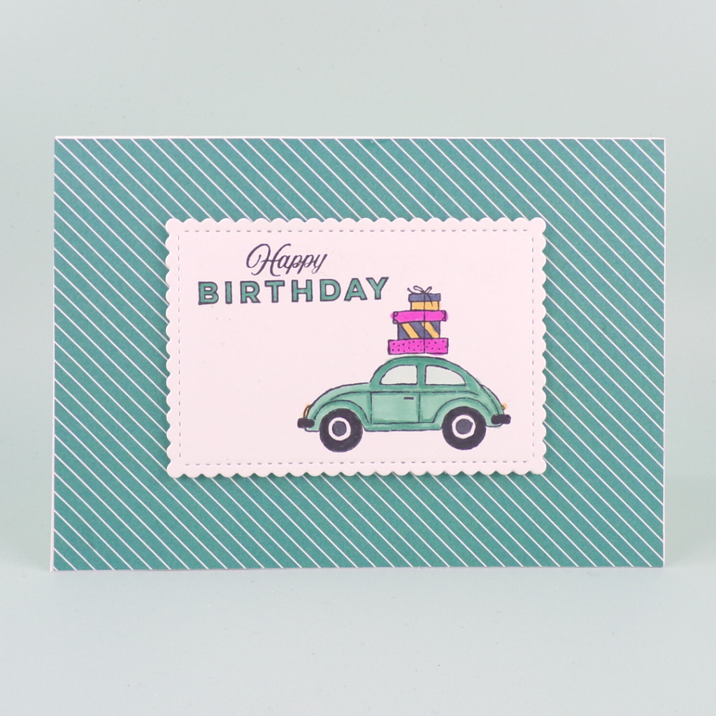 Vehicle Cards created with Drving By from Stampin Up