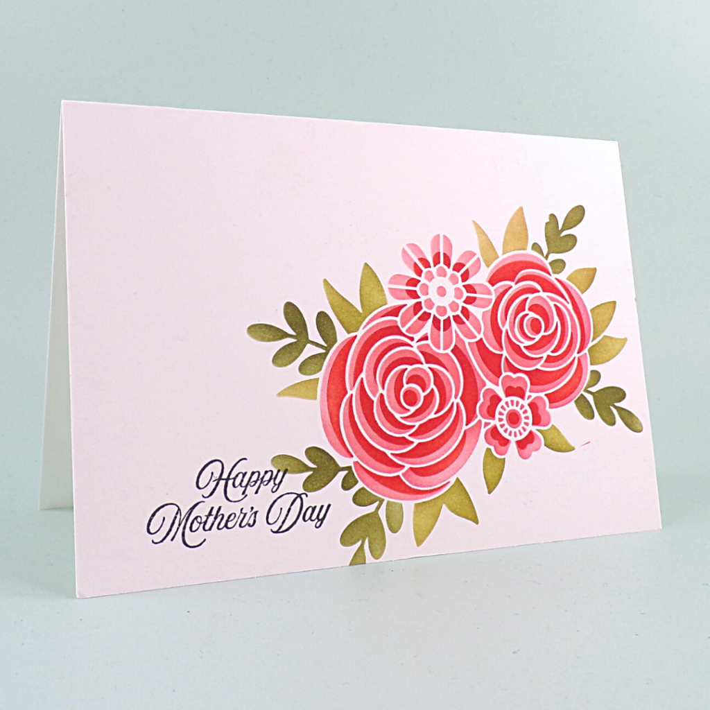 How to create a Mother's Day Card with Layering Stencils