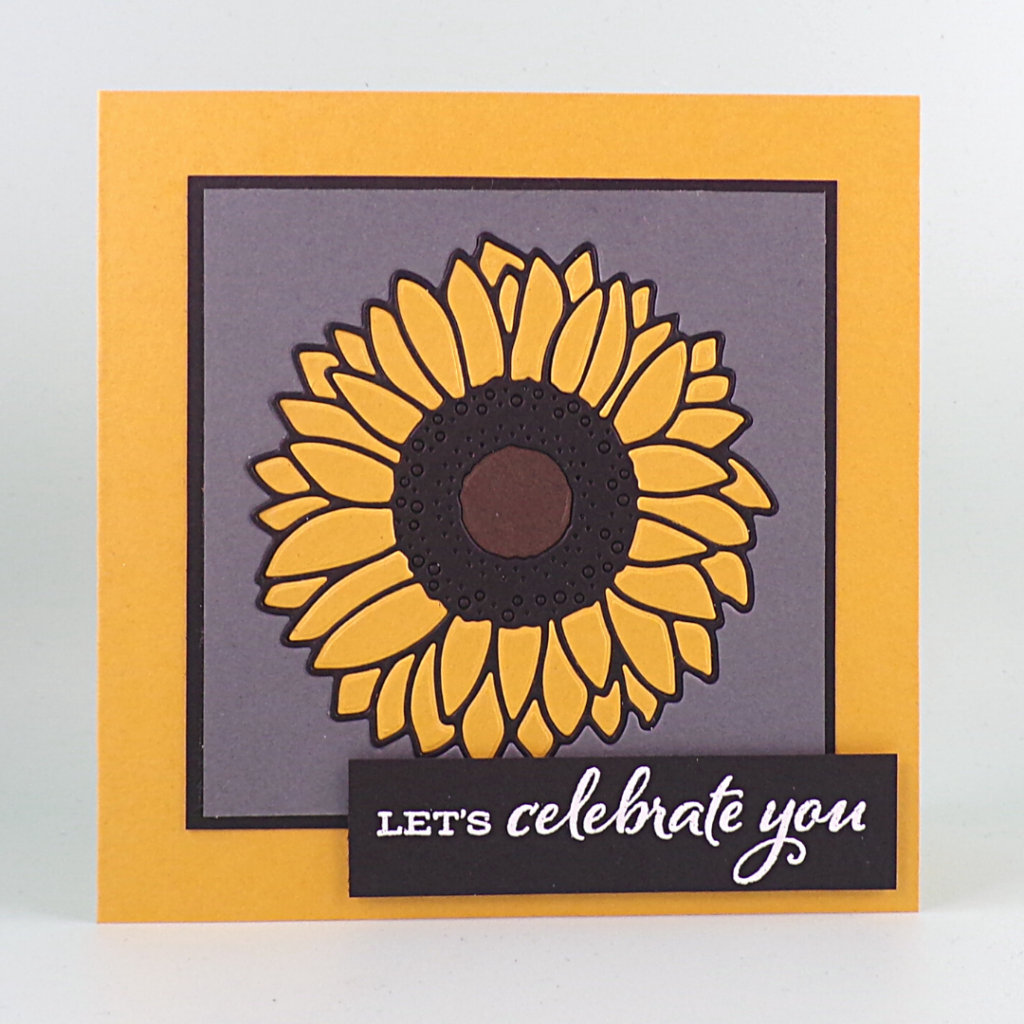 Celebrate Sunflowers Handmade Card created with the Sunflower Dies from Stampin Up