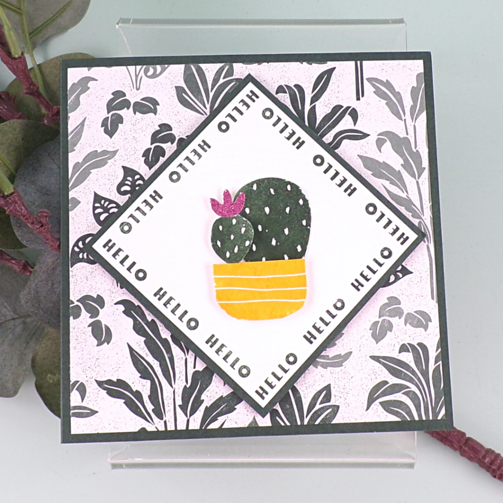 How to Create a Handmade Greetings Card with Cactus Cuties from Stampin Up