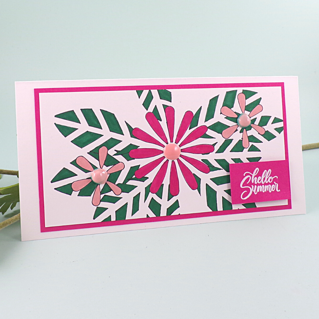 Stenciled Card created using the Tonic Studios 17 Magazine