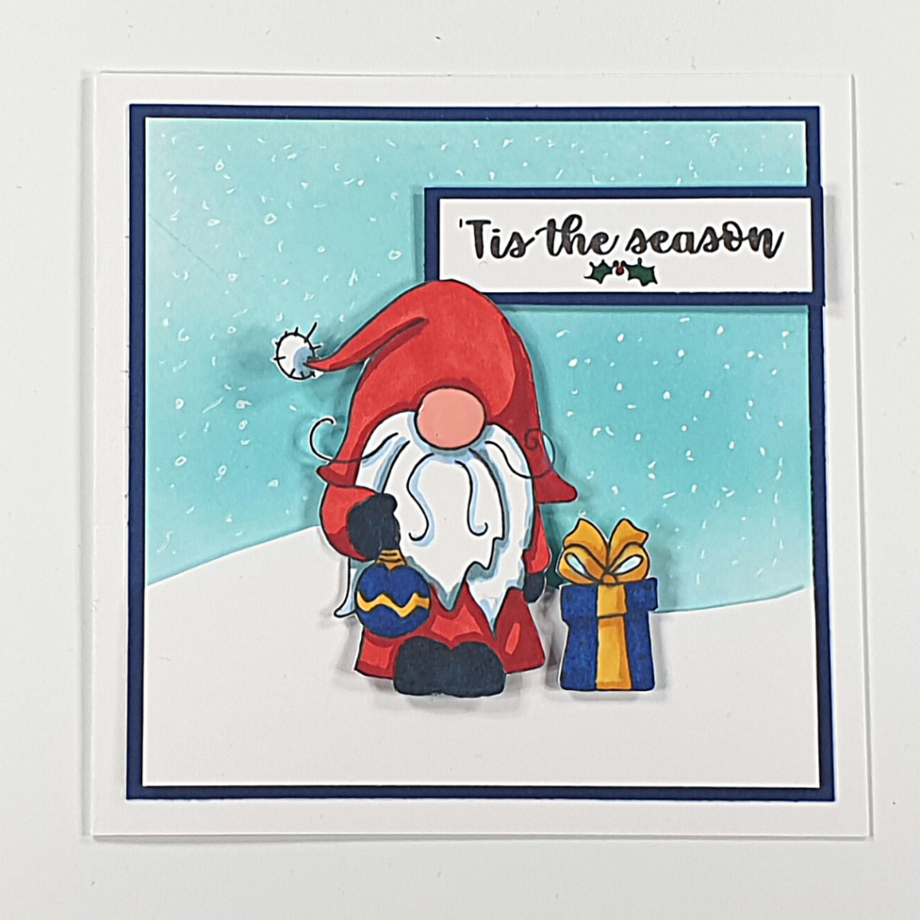Gnome Christmas Card for Polkadoodles on Create & Craft TV