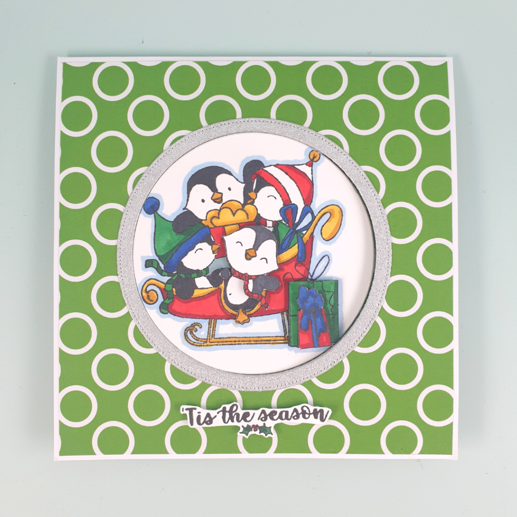 New Pop & Flip Card with Christmas Penguins