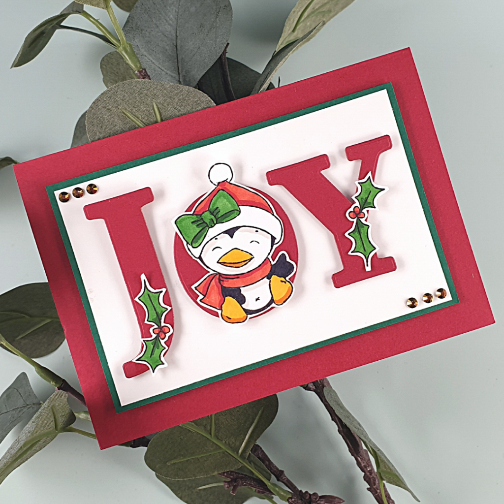 The cutest Christmas Cards using Polkadoodles Stamps