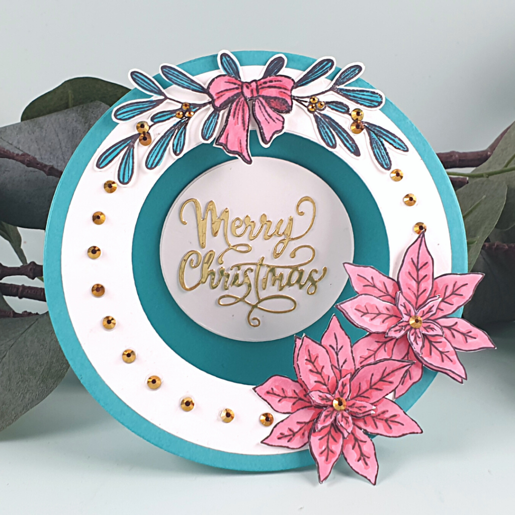 Creative Christmas Aperture Card created by Sarah Phelan from Sarah's Stampin' Retreat using the latest Phill Martin Magazine Box Kit