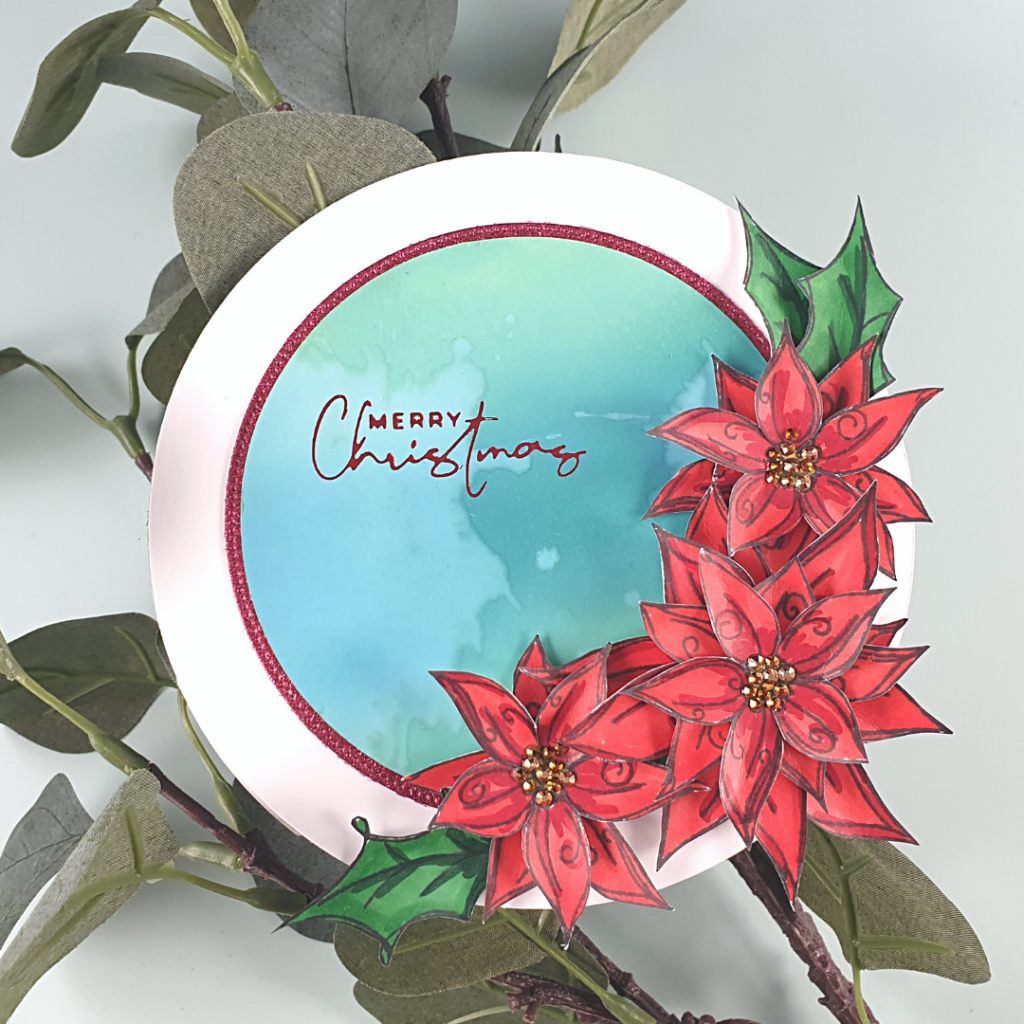 Christmas Card to show off your Christmas Floral Stamps