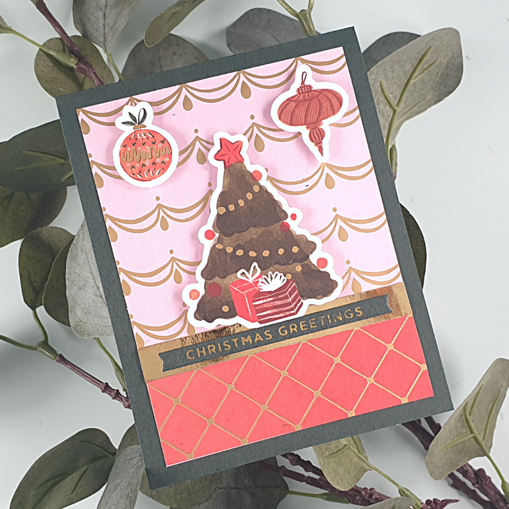 Quick & Simple Christmas Card to Use Your Patterned Papers and ephemera
