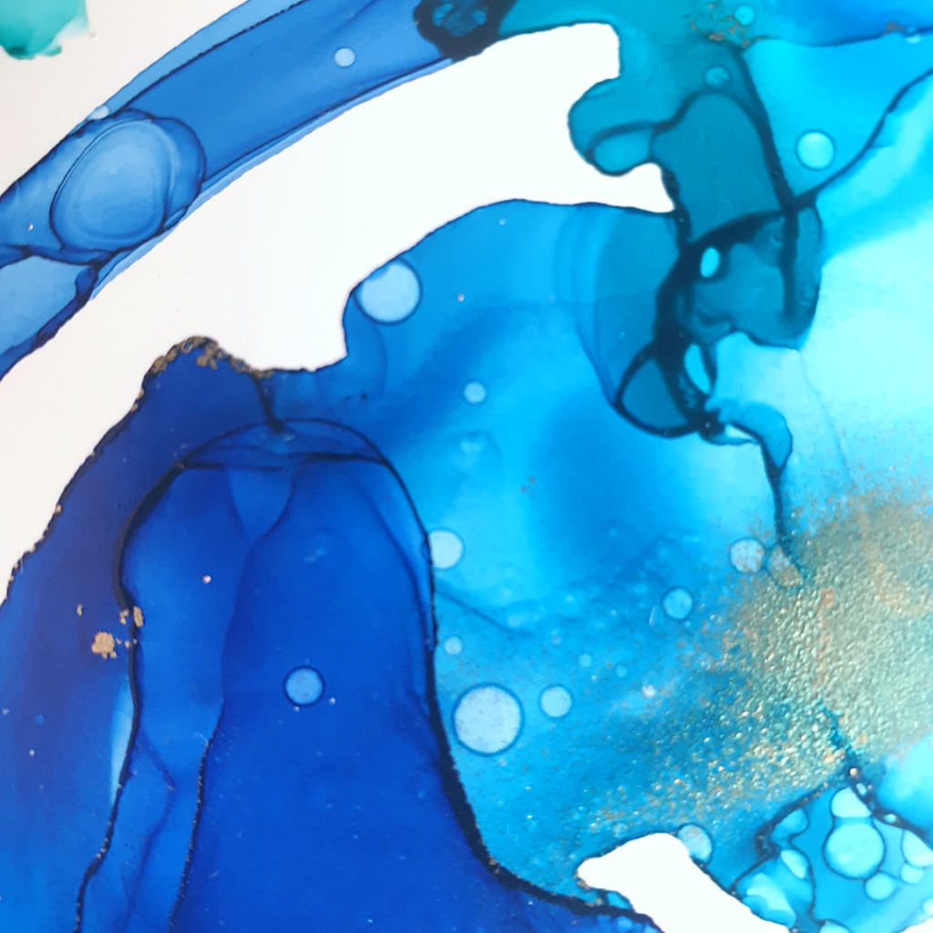 Close-Up of Alcohol Ink Background