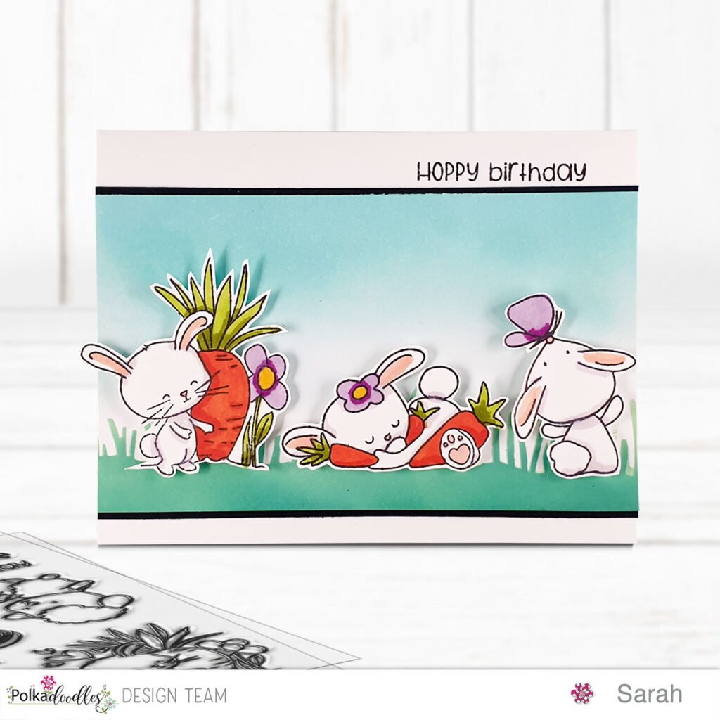 The Cutest Spring Bunny Birthday Card