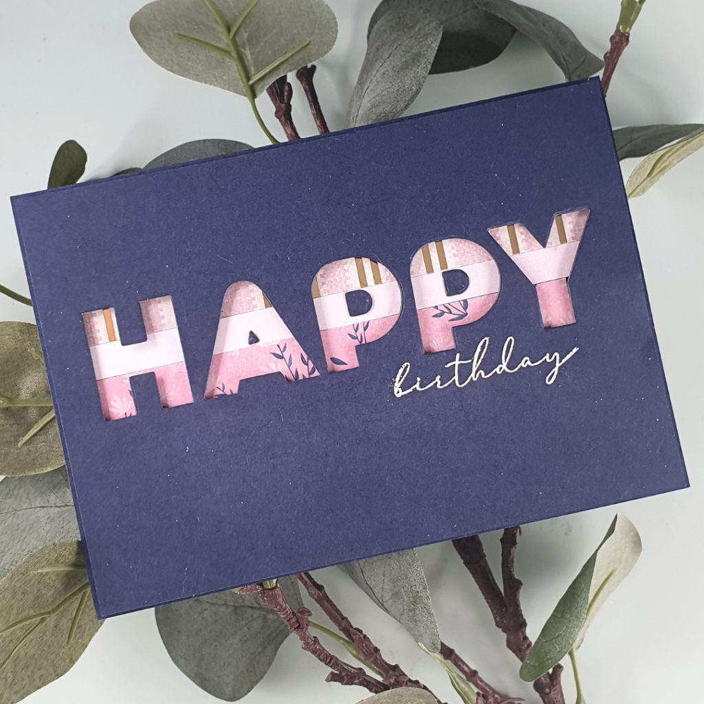 Handmade Birthday Cards created using Dies with Patterned Papers
