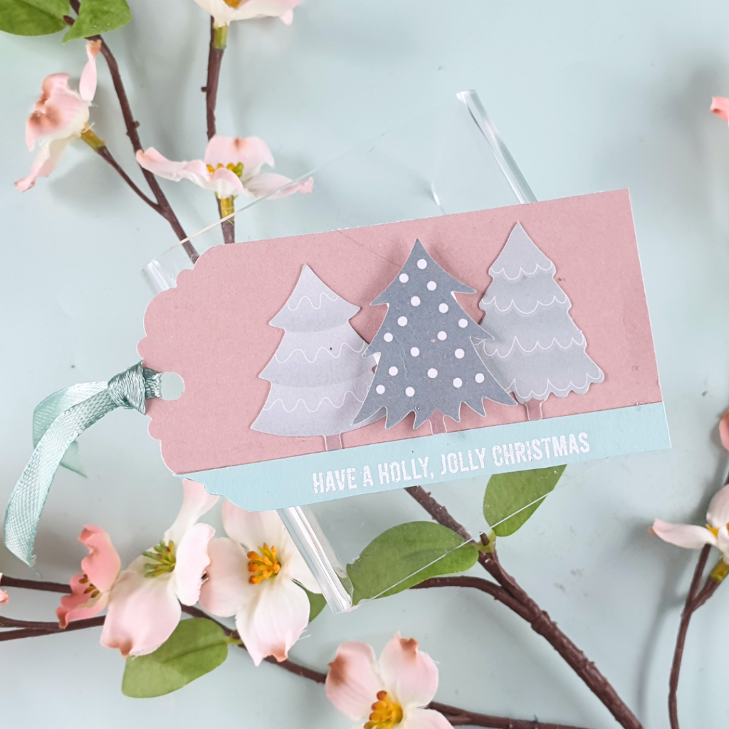 Quick Christmas Tag Idea using Let It Snow Patterned Paper and Ephemera from Artemio