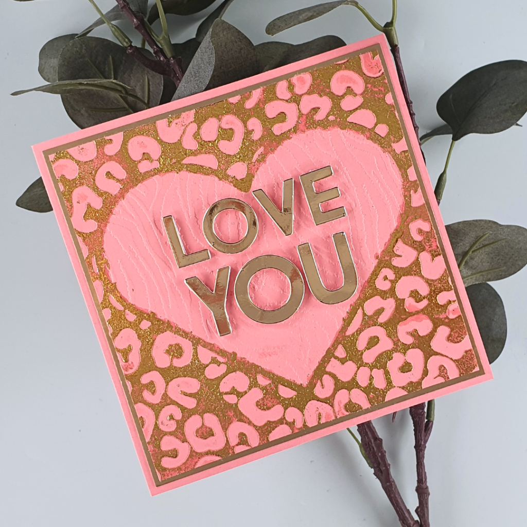 Heart Card created by Sarah Phelan using the latest Crafter's Companion magazine