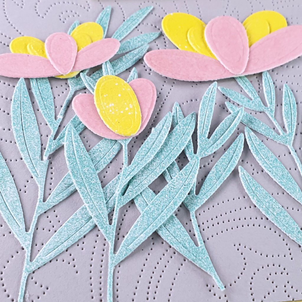 How to Transform White Cardstock Scraps with Heat Embossing
