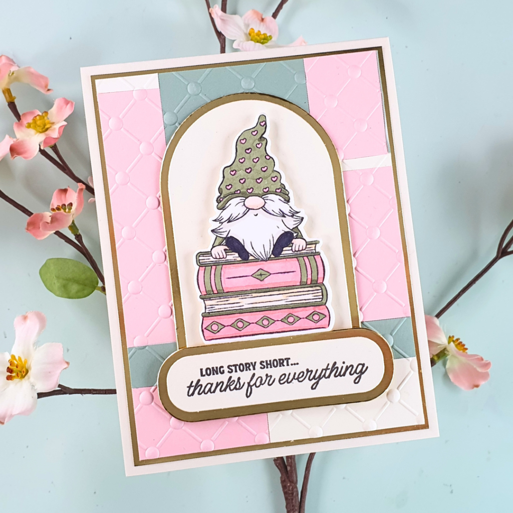 Handmade Card created using your Cardstock Scraps with embossing folders to create beautiful backgrounds