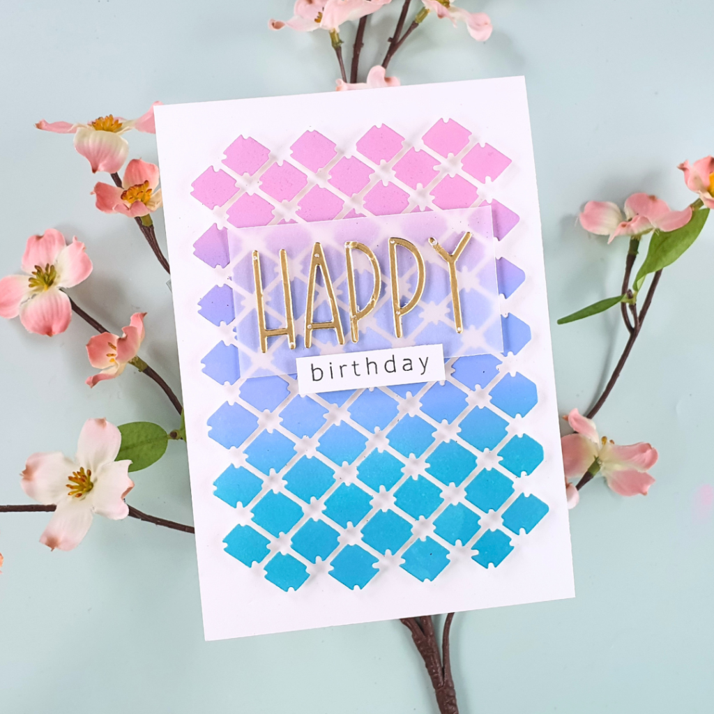 Use your waste with these 2-for-1 die-cut cards created with products from In Love Arts