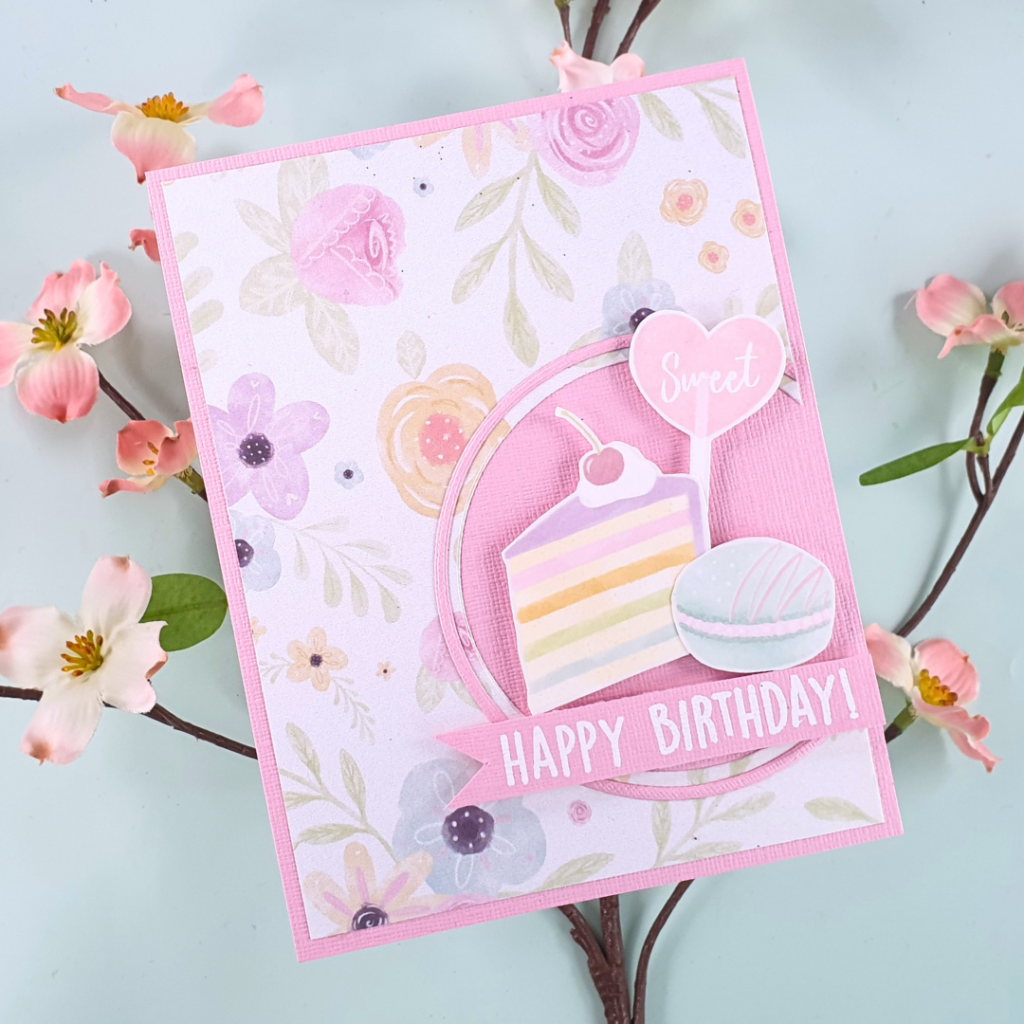 Handmade Patterned Paper Card created using the Oh So Sweet First Edition Paper Pad
