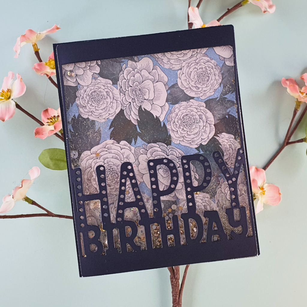 Handmade Cards created using cover dies with patterned papers