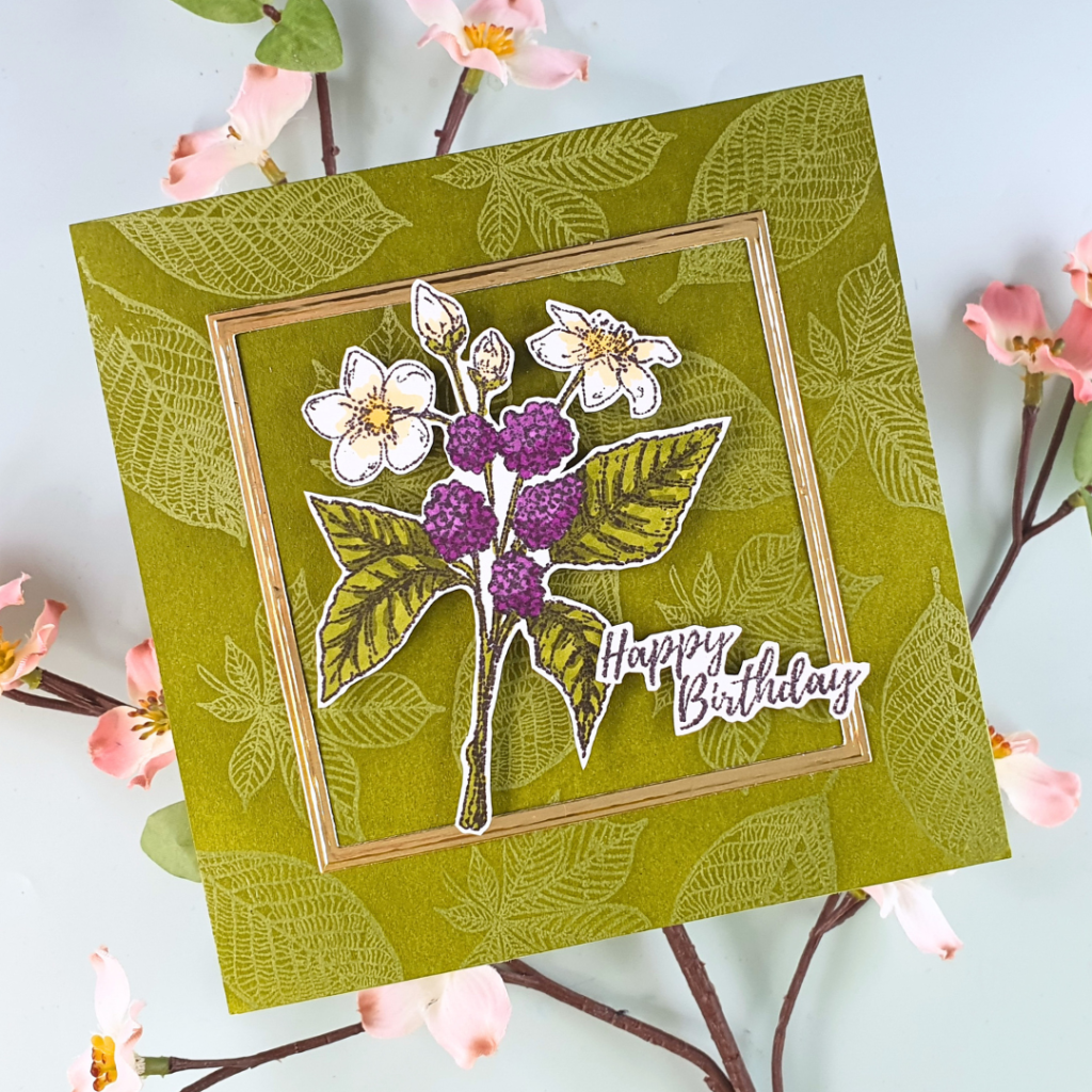 Handmade Card showing how to use your smaller stamps using the stamp set from Creative Stamping Magazine 137