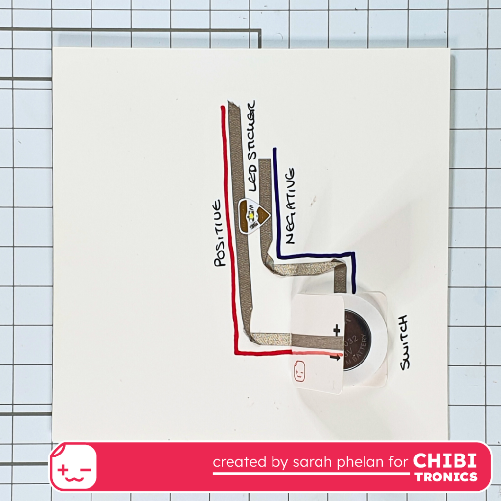 Circuit for butterfly light up wedding card