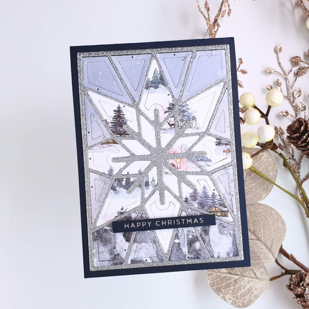 Handmade Cards showing how to Use Your Dies with Patterned Papers for Beautiful Christmas Cards