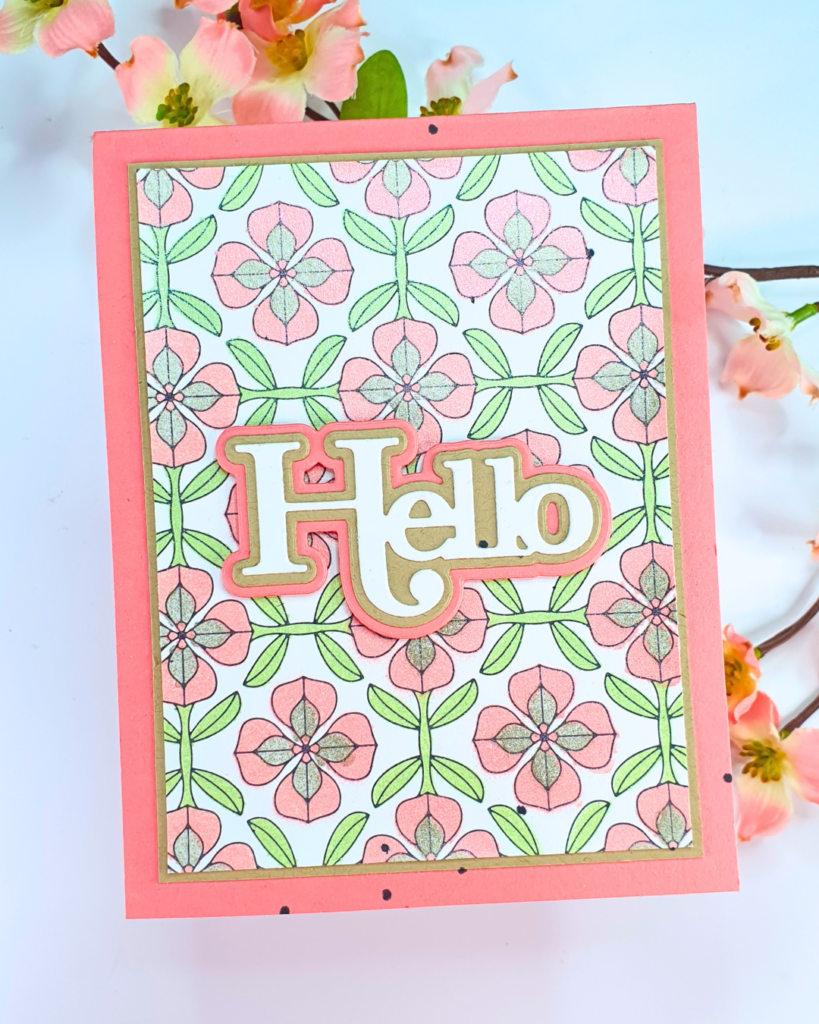 Handmade Birthday Card created using Kingston Crafts Shimmer Sprays