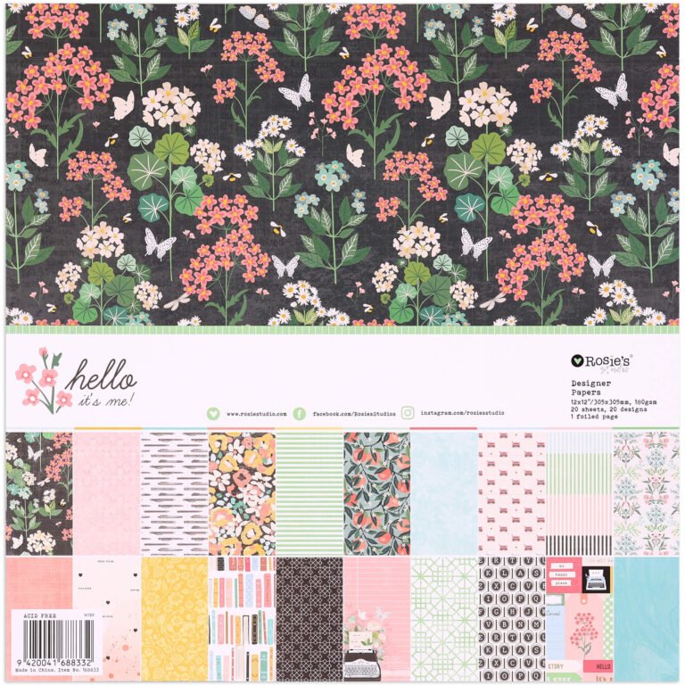 Rosie's Studio Hello It's Me 12 x 12 patterned papers