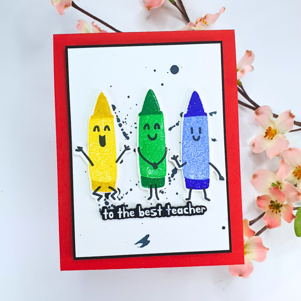 Teacher Appreciation Card created using Spellbinders May Clubs